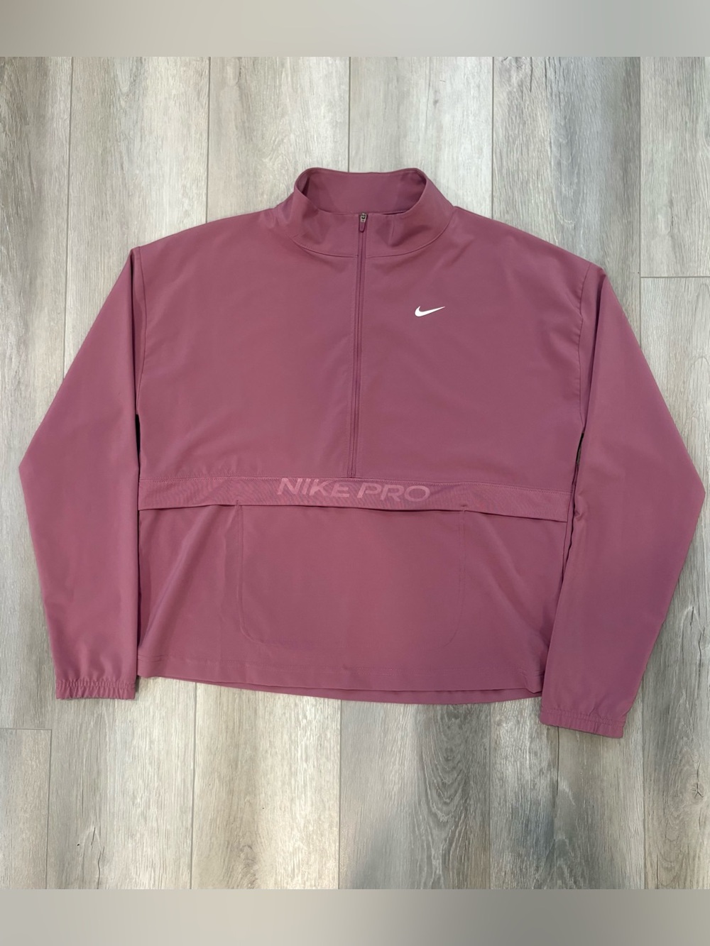 Nike Mauve/Pink Pro Half-Zip Pullover